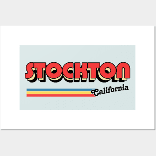 Stockton, CA \/\/\/\ Retro Typography Design Posters and Art